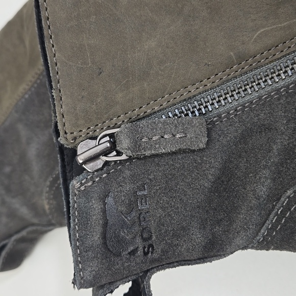Sorel Emelie Zip Bootsie Waterproof Gray Boots - Picture 9 of 10
